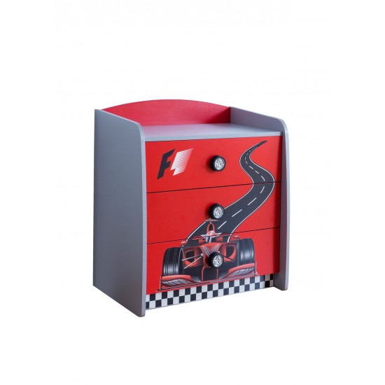 Formula Red Car bed kids room