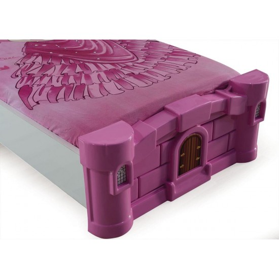 Princess castle girls bed – pretty girl beds for kids girl bedroom