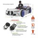 white race car bed for kids with LED lights and sound modern design