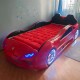 red lamborghini car bed for kids with upward opening doors and led wheels