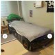 GT1 Black Race Car Bed for Kids