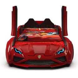 Lamborghini Red Kids Race Car Bed – with Sounds, lights and doors