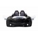 cabrio black police car bed for kids with opening doors and led lights