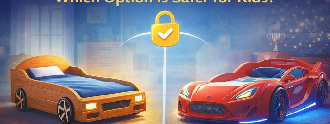 Wood vs Plastic Car Beds: Which Is Safer for Kids? | Supercarbeds Guide